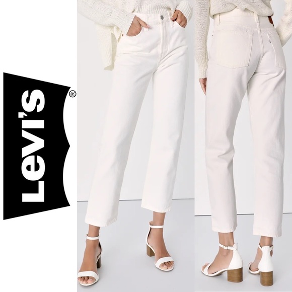 Levi's Denim - Levi's® Premium Wedgie Straight Fit Women’s Jeans in In The Clouds White